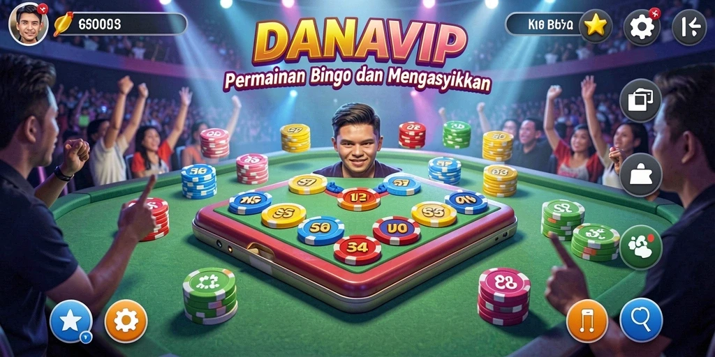 Tampilan gameplay Bingo yang seru dan interaktif di DANAVIP.