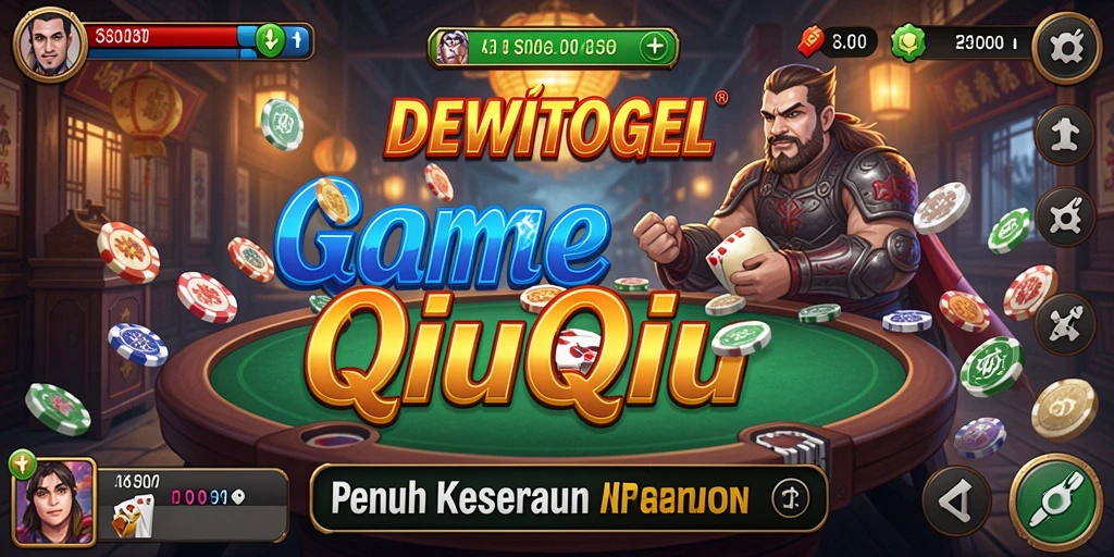 Tampilan gameplay QiuQiu yang menarik dan interaktif di DEWITOGEL.