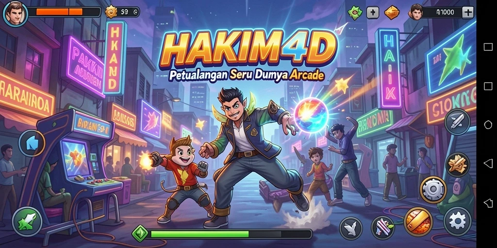 Tampilan menakjubkan dari gameplay HAKIM4D yang penuh aksi.