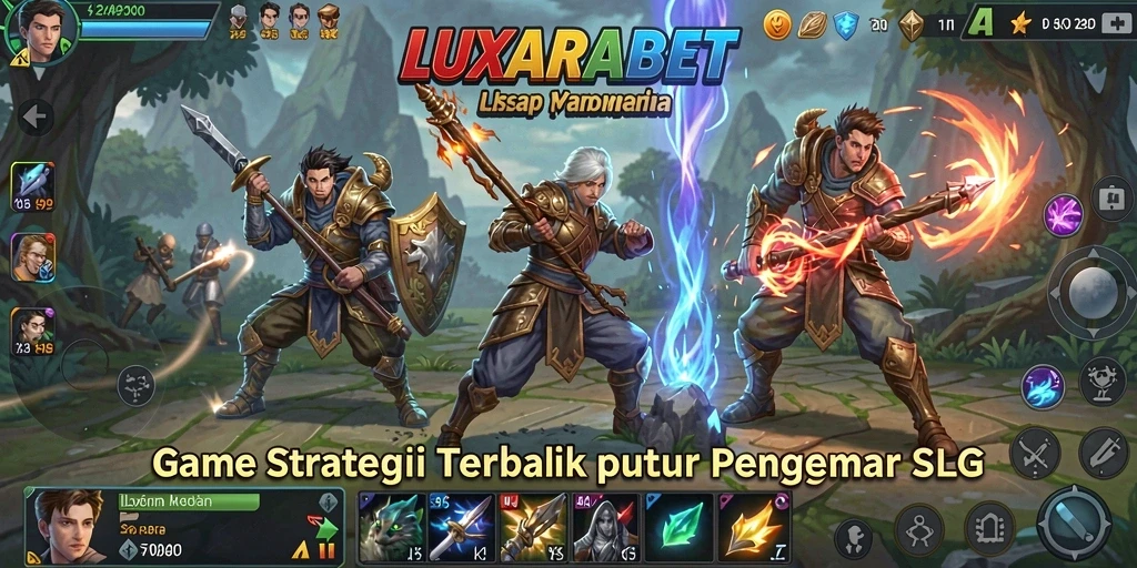 Tampilan gameplay menarik dari LUXARABET dengan strategi SLG intens.