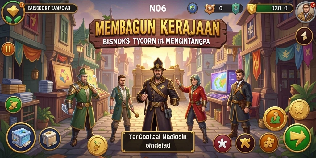 Tampilan gameplay N06 yang menantang dalam dunia Tycoon.