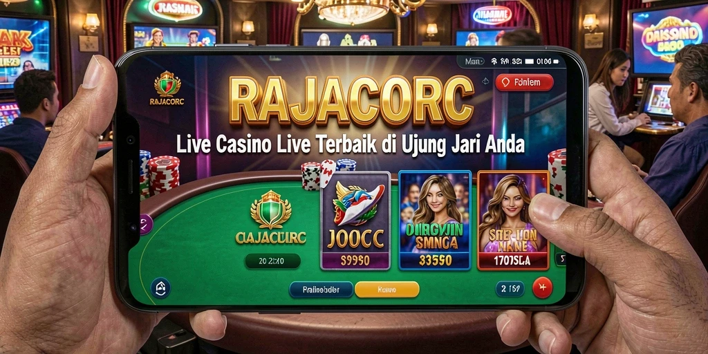 Tampilan visual menakjubkan dari Live Casino di RAJACORC.