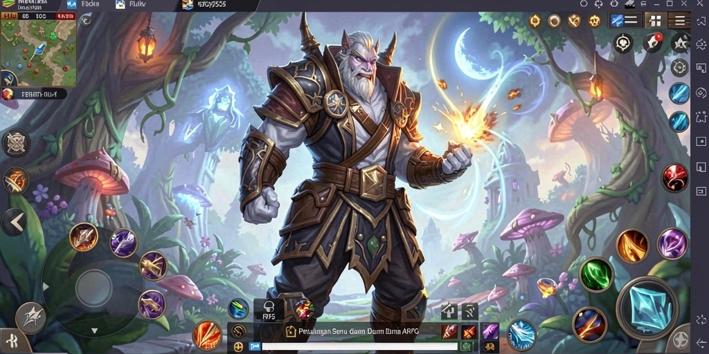 Tangkapan layar gameplay RP55 menunjukkan aksi bertarung yang mendebarkan.