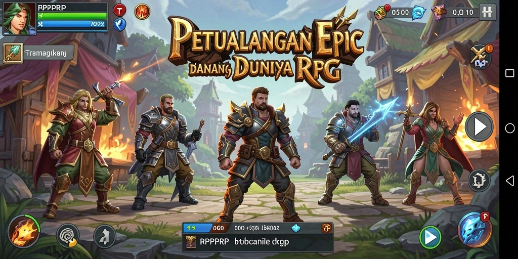 Gameplay menakjubkan dalam dunia RPG yang penuh petualangan.