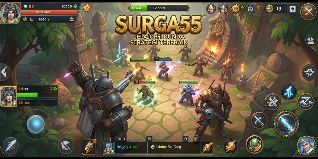 Screenshot gameplay SURGA55 menunjukkan aksi strategis yang mendebarkan.