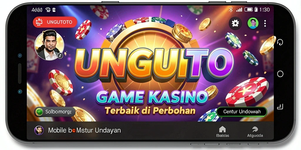 Screenshot utama UNGUTOTO menampilkan pengalaman bermain Kasino yang mendebarkan.