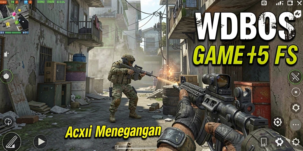 Screenshot WDBOS menampilkan aksi tembak-menembak yang mendebarkan.