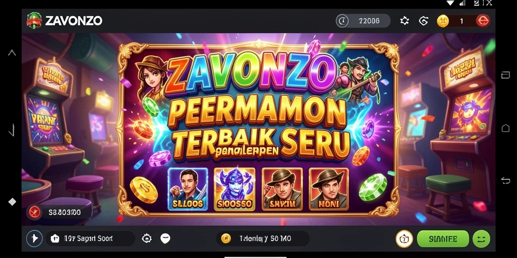 Gameplay Slot yang menakjubkan dalam ZAVONZO, penuh warna dan keseruan.