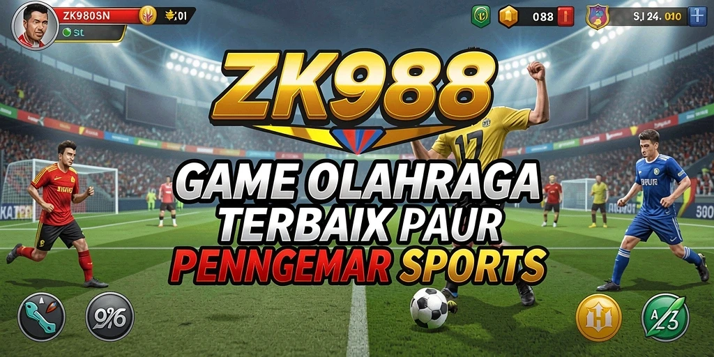 Screenshot menampilkan gameplay seru dari ZK988 dalam pertandingan olahraga.