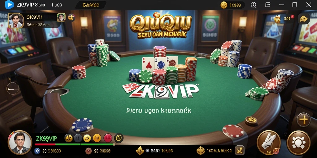 Screenshot gameplay ZK9VIP yang menunjukkan aksi seru QiuQiu.